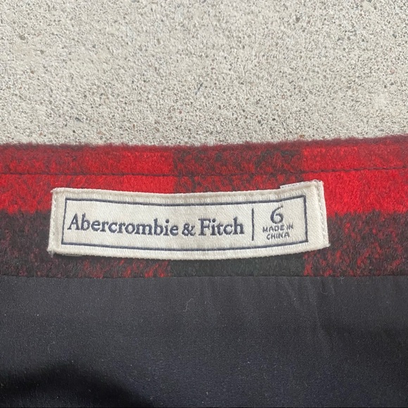 Abercrombie & Fitch Buffalo Plaid Wool Skirt - Picture 2 of 4